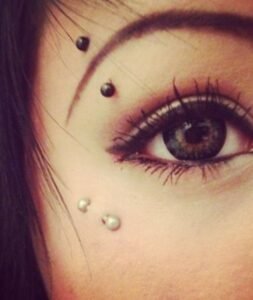 Face Piercing – portfolio piece by 8 Millas Tattoo & Piercing Calas de Mallorca